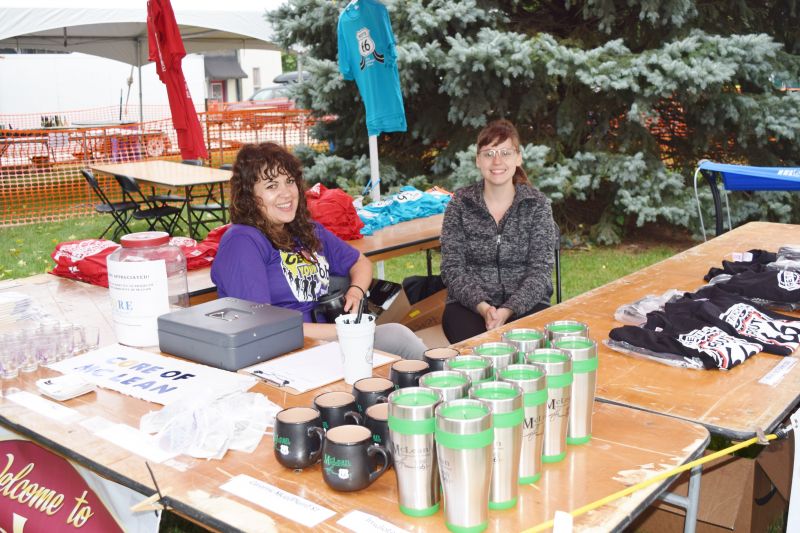 Volunteers at the CORE booth