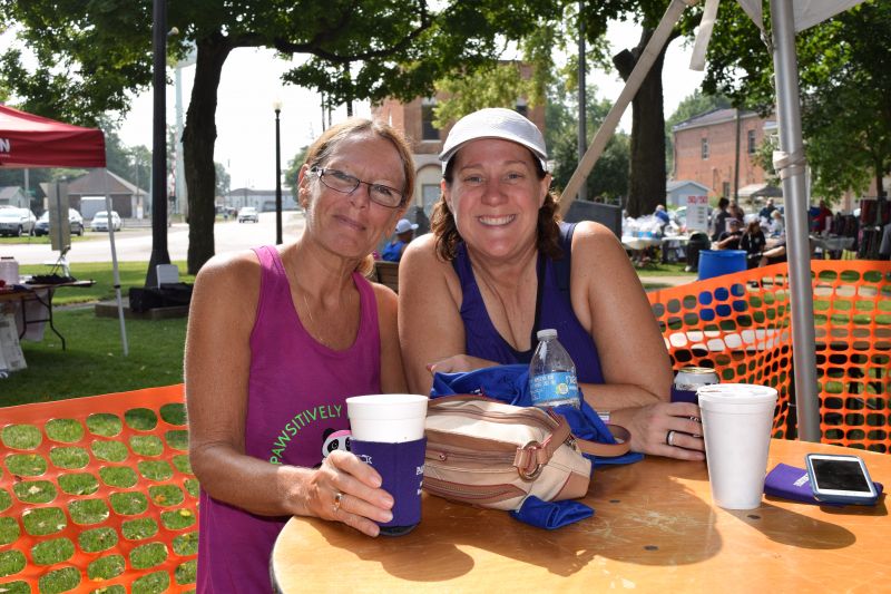 2018 participants enjoying drinks and music in the beverage tent!